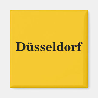 Düsseldorf Schild Gold - Gleb magnet