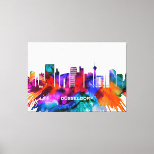 Dusseldorf Skyline Canvas Print