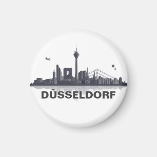 Düsseldorf Skyline Frigo Aimant
