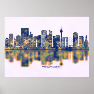 Dusseldorf Skyline Poster