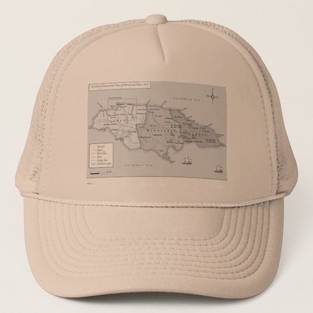Dusstilldaan Jamaica vintage trucker cap (Front)