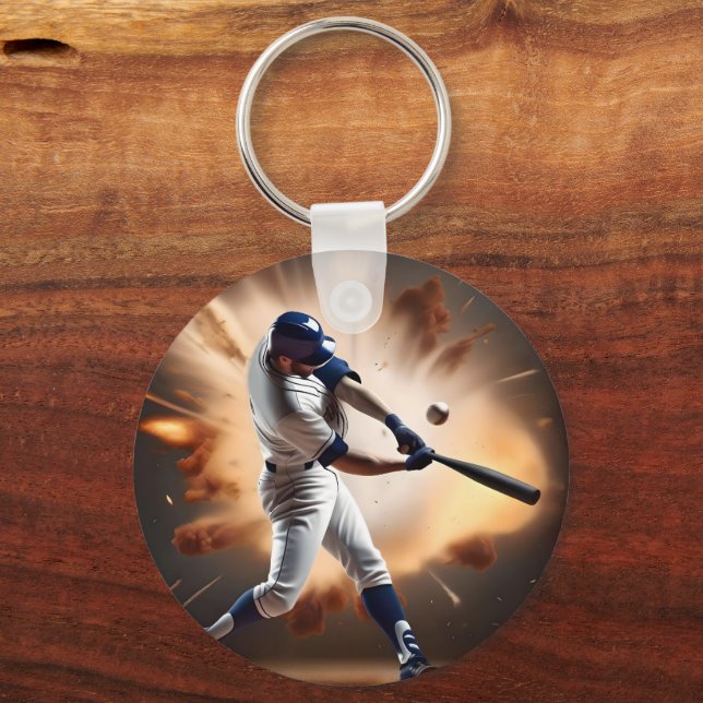 Dust And Glory: Baseball The Home Run Keychain (Front)