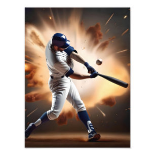 Dust And Glory: Baseball The Home Run Photo Print