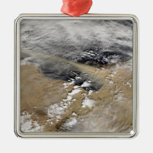 Dust blows off the coast of Libya Metal Ornament