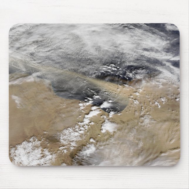 Dust blows off the coast of Libya Mouse Pad (Front)
