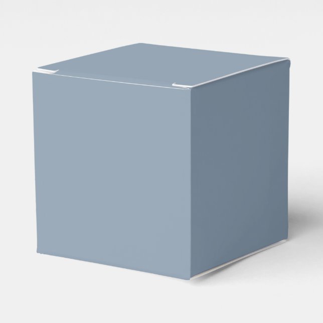 Dust Blue Favor Box (Front Side)