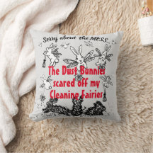 Dust Bunny Cleaning Fairy Rabbit Excuse Mess Funny