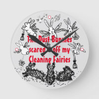 Dust Bunny Cleaning Fairy Rabbit Humourous Funny