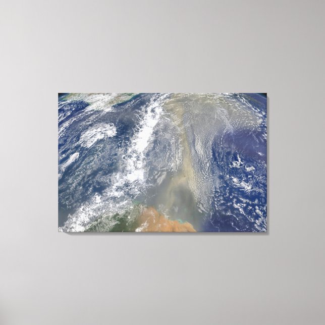 Dust Heading Toward South America Canvas Print (Front)