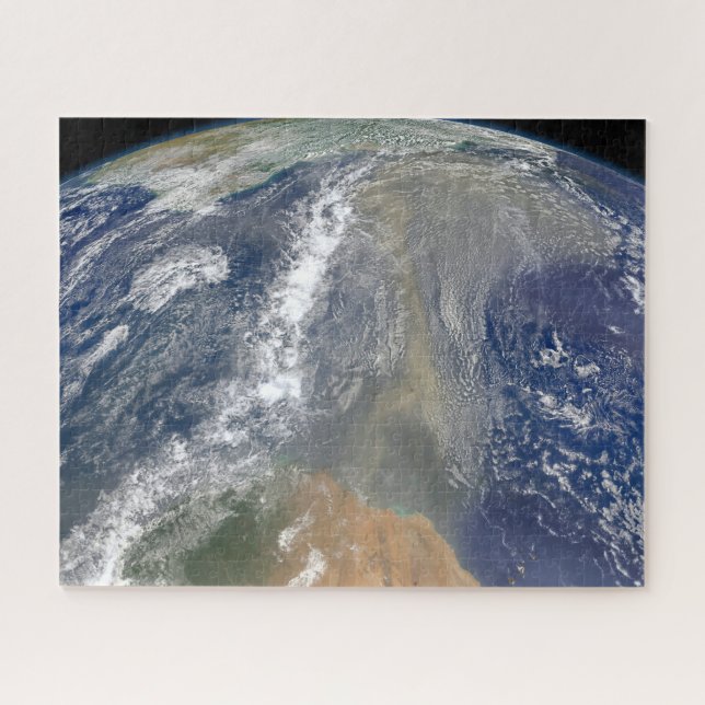Dust Heading Toward South America Jigsaw Puzzle (Horizontal)