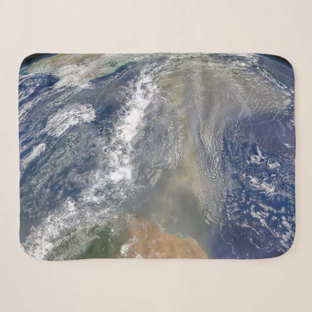 Dust Heading Toward South America Sherpa Blanket (Front (Horizontal))