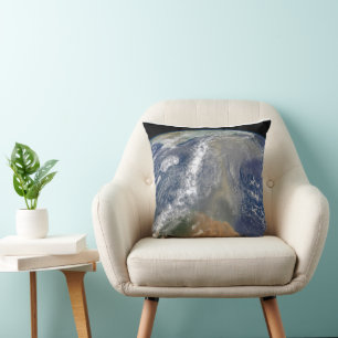 Dust Heading Toward South America Throw Pillow