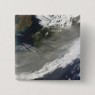 Dust over Japan 2 Inch Square Button