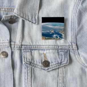 Dust Over The Mediterranean Sea And Cyprus Island 2 Inch Square Button