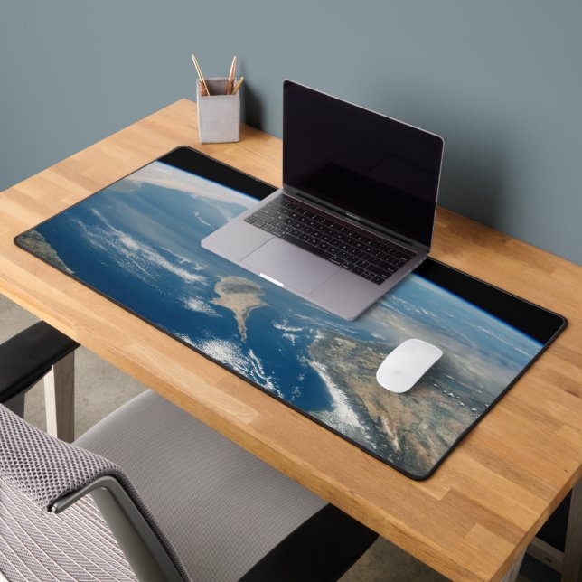 Dust Over The Mediterranean Sea And Cyprus Island Desk Mat (Office 2)