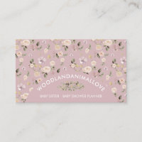Dust Pink Flower Pattern Botanical Baby Sitter