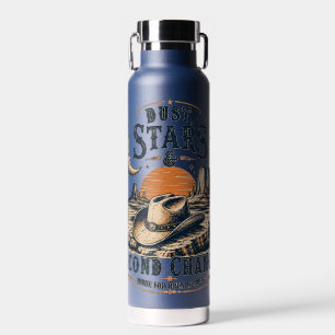 Dust Stars Second Chances Western Design Water Bottle