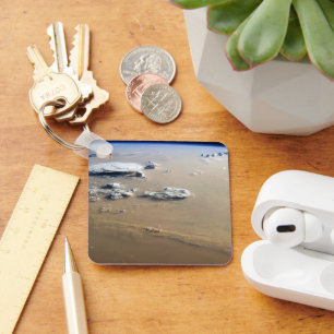 Dust Storm Across The Sand Seas Of Sahara Desert. Keychain