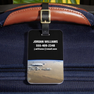 Dust Storm Across The Sand Seas Of Sahara Desert. Luggage Tag