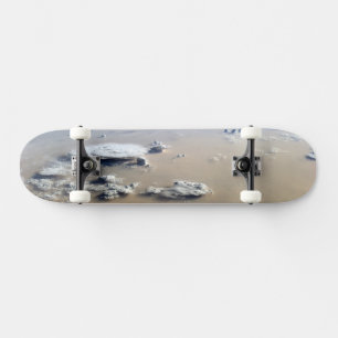 Dust Storm Across The Sand Seas Of Sahara Desert. Skateboard