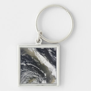 Dust storm blowing over the Tasman Sea Keychain
