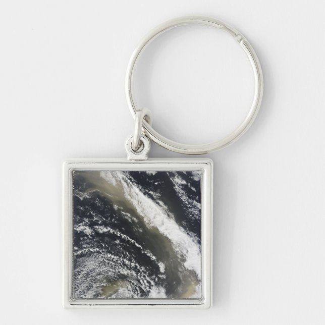 Dust storm blowing over the Tasman Sea Keychain (Front)