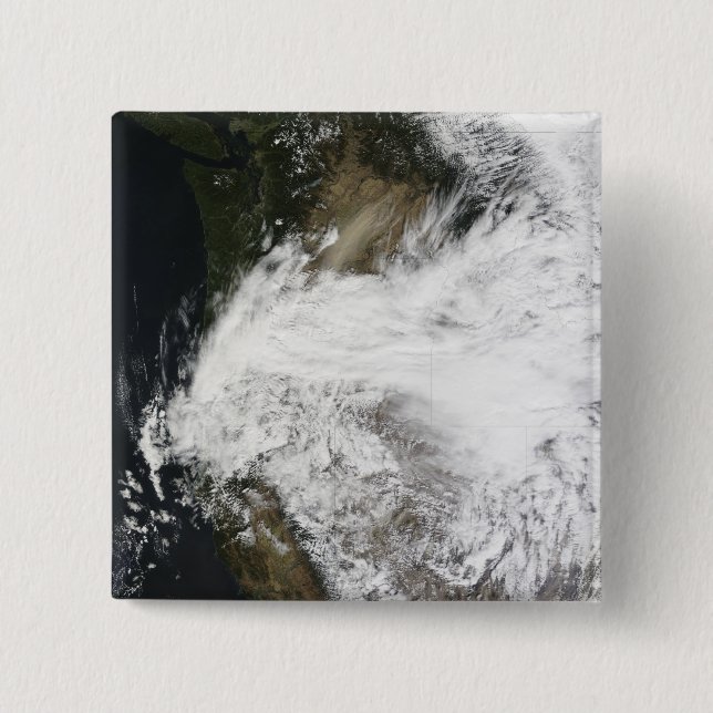 Dust storm in eastern Washington, USA 2 Inch Square Button (Front)