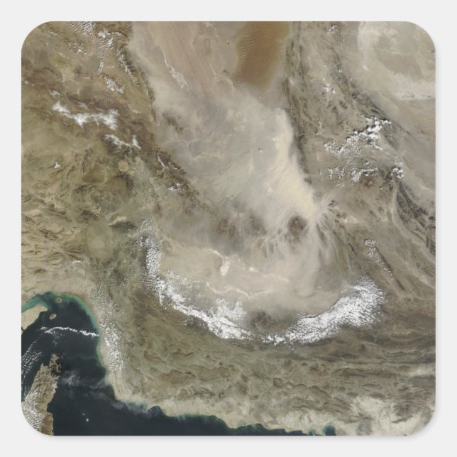 Dust storm in Iran Square Sticker (Front)