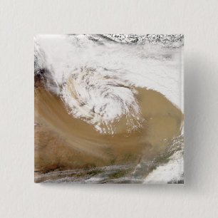 Dust storm in northern China 2 Inch Square Button