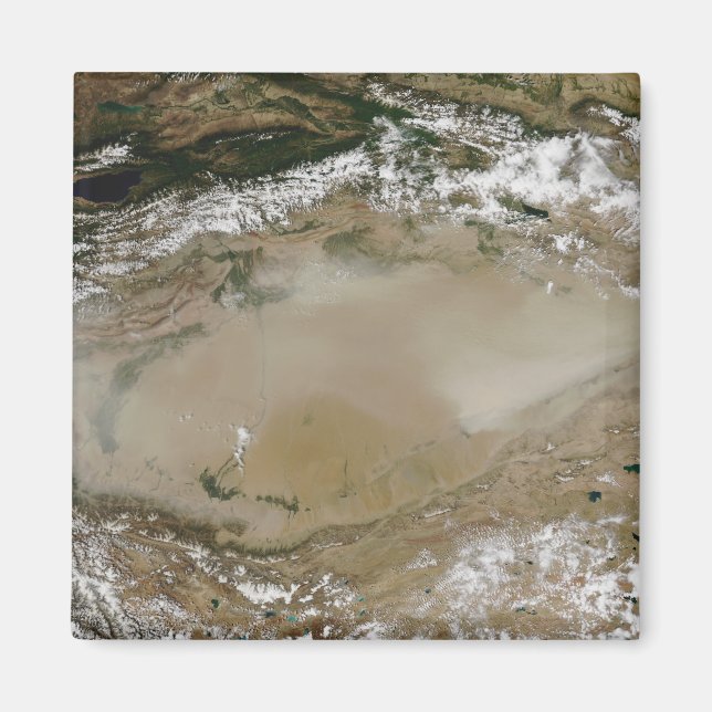 Dust storm in Taklimakan Desert, Western China Magnet (Front)