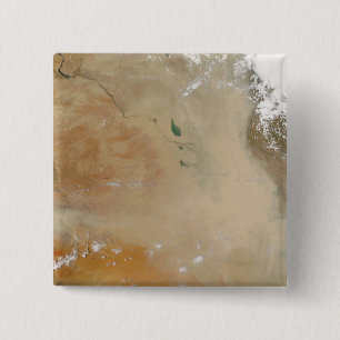 Dust storm in the Middle East 2 Inch Square Button