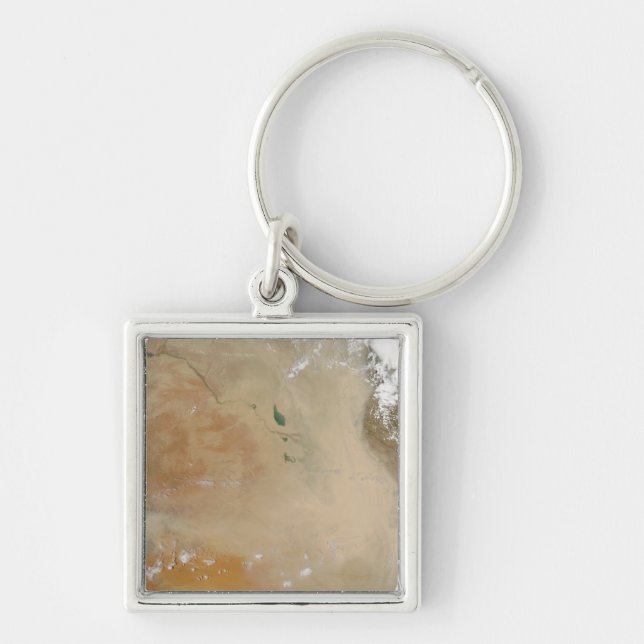 Dust storm in the Middle East Keychain (Front)
