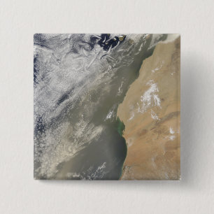 Dust storm off West Africa 2 Inch Square Button