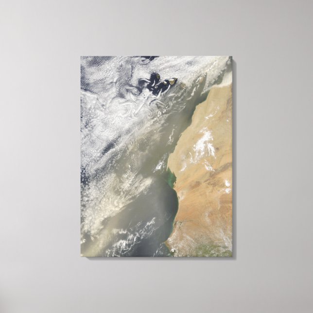 Dust storm off West Africa Canvas Print (Front)
