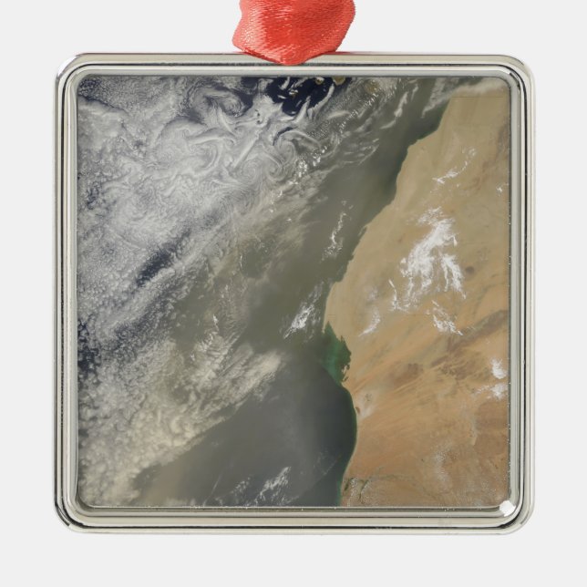 Dust storm off West Africa Metal Ornament (Front)