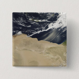 Dust storm over Egypt 2 Inch Square Button