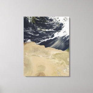 Dust storm over Egypt Canvas Print