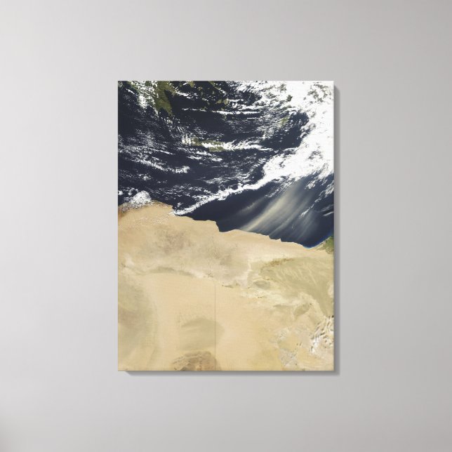 Dust storm over Egypt Canvas Print (Front)