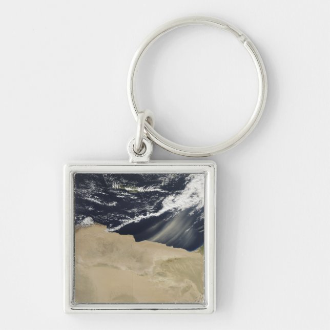 Dust storm over Egypt Keychain (Front)