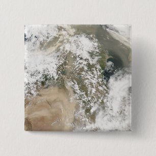 Dust storms over the Middle East 2 Inch Square Button