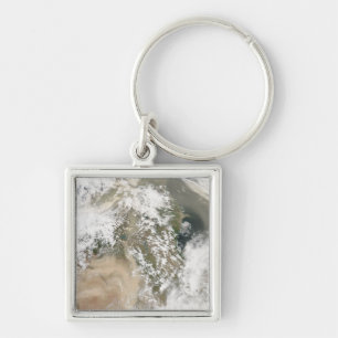 Dust storms over the Middle East Keychain