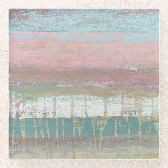 Dusted Horizon Glass Coaster (Front)
