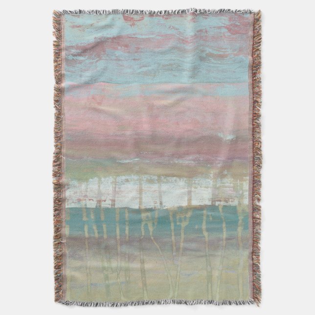 Dusted Horizon Throw Blanket (Front Vertical)