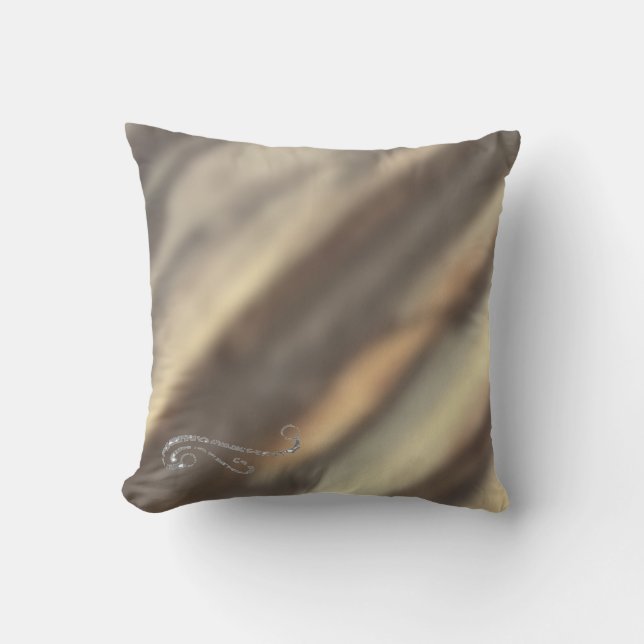 Dusted Wood  Throw Pillow (Front)