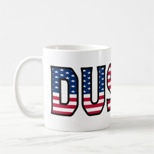 Dustin Name Vorname USA styled Tasse Kaffeetasse Coffee Mug