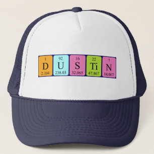 Dustin periodic table name hat