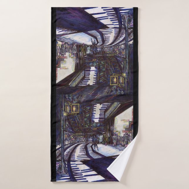 Dusting the Piano (Serviette de bain)