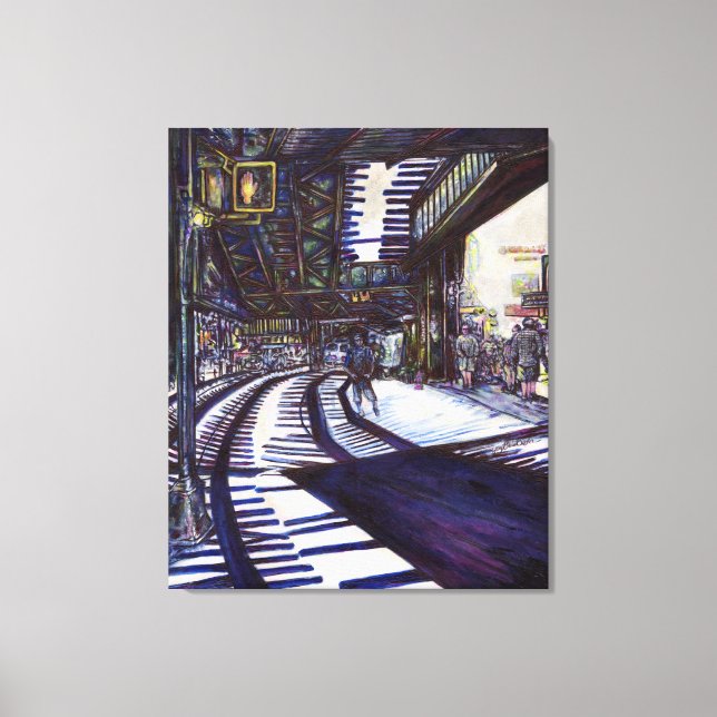 Dusting the Piano Canvas Print (Front)