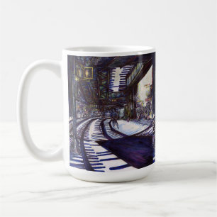 Dusting the Piano Coffee Mug
