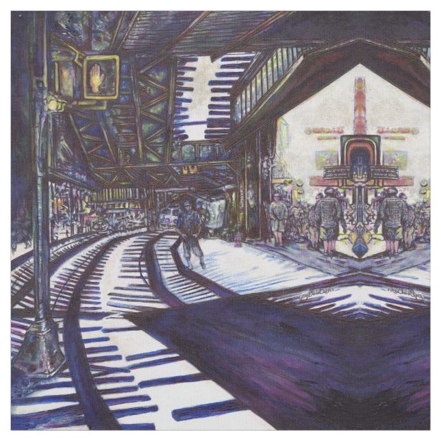 Dusting the Piano Fabric (Swatch)